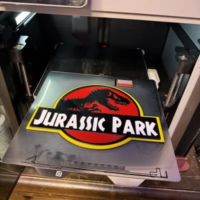 Mô hình logo Jurassic Park 3D trang trí cực đẹp cho người hâm mộ