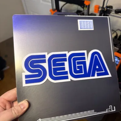 Mô hình logo Sega 3D cổ điển trang trí góc chơi game
