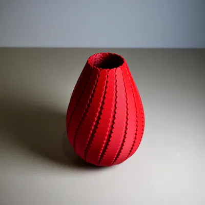 Bình hoa hình trụ xoắn 3D (Twisted Cylinder Vase) - Thiết kế không cần support