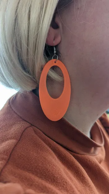 Bông tai in 3D phong cách thập niên 60 độc đáo - Image 2