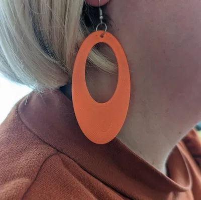 Bông tai in 3D phong cách thập niên 60 độc đáo