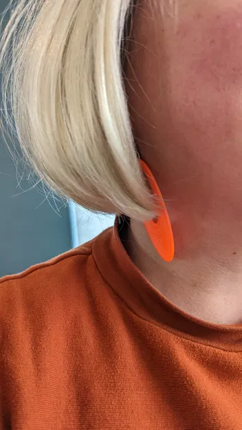 Bông tai in 3D phong cách thập niên 60 độc đáo - Image 3