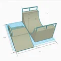 Bộ sưu tập 4 mẫu đường trượt cho ván trượt ngón tay (Fingerboard Ramps) - Thumbnail 1
