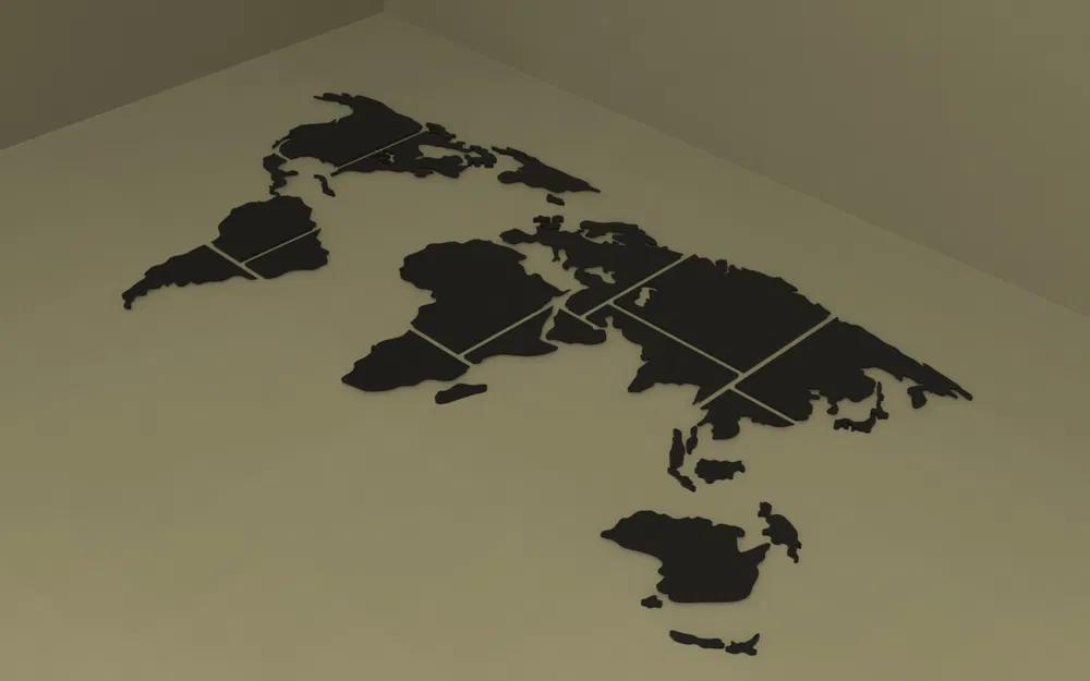 Bản đồ thế giới trang trí treo tường - Image 1