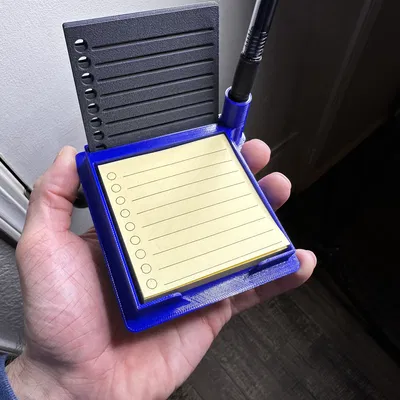 Khay đựng giấy ghi chú kèm ống cắm bút