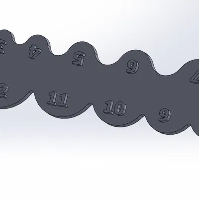 Thước đo bán kính ngoài (Fillet Gauge) cho thiết kế và in 3D