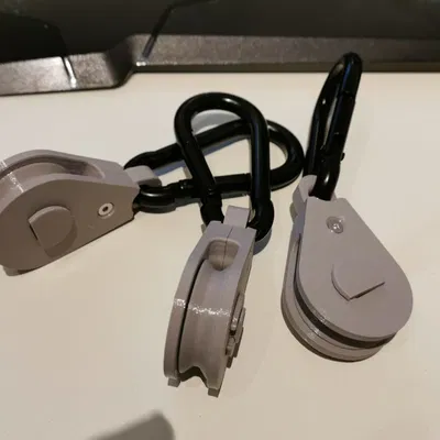 Ròng rọc 3D chịu lực cải tiến cho móc carabiner 80x8mm