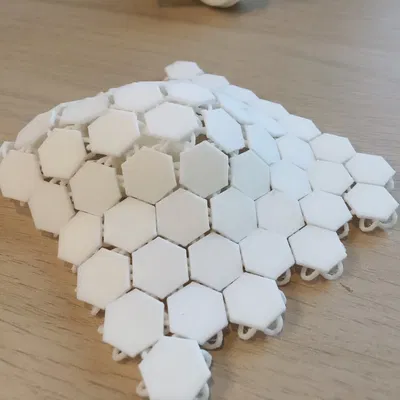 Mẫu giáp vảy Hex chain mail