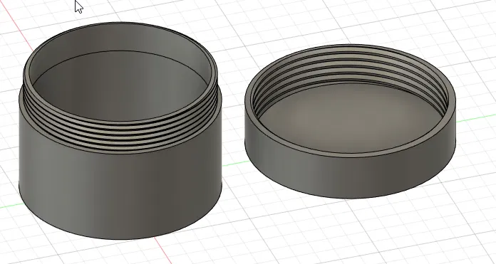 Hộp tròn nắp vặn 50mm - Thiết kế in 3D lưu trữ đa năng - Image 1