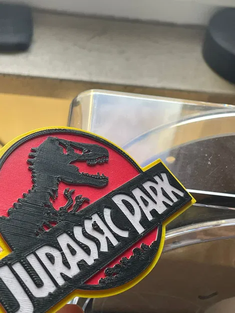 Mô hình logo Jurassic Park đa sắc in 3D tuyệt đẹp - Image 3