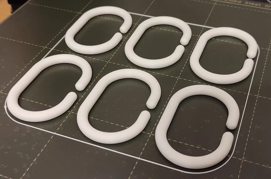 Móc treo rèm phòng tắm/nhà vệ sinh - Image 2