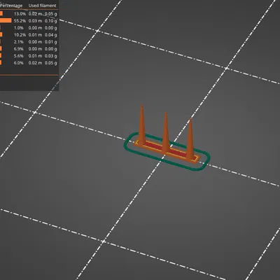 Mô hình kiểm tra lỗi kéo tơ (stringing test) chuyên dụng cho máy in 3D