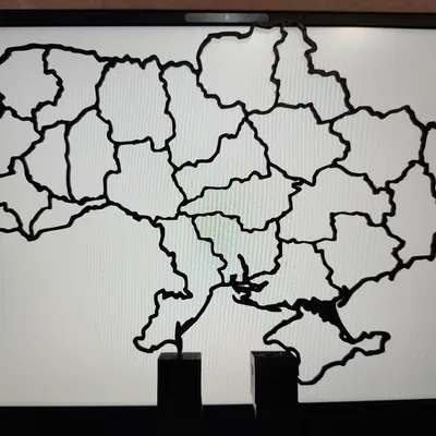 Bản đồ Ukraine phân chia theo vùng