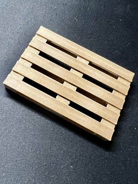 Mô hình Pallet EU Tỉ Lệ 1:14 Phụ Kiện Trang Trí Cho Mô Hình Xe - Image 1