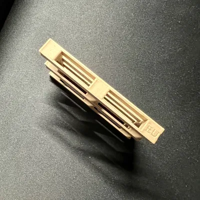 Mô hình Pallet EU Tỉ Lệ 1:14 Phụ Kiện Trang Trí Cho Mô Hình Xe