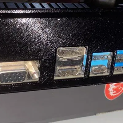 Miếng Chặn IO Cho Mainboard ASRock B450 Pro4 - File In 3D Đơn Giản