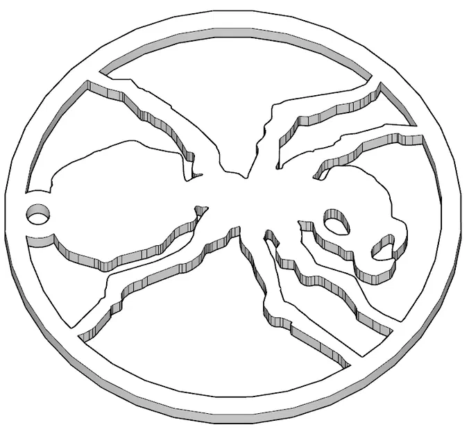 Móc khóa biểu tượng kiến The Prodigy (The Prodigy Ant Logo) - Image 2