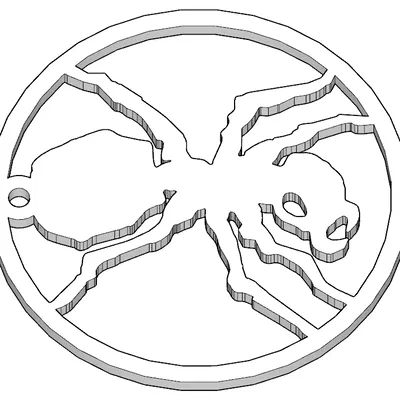 Móc khóa biểu tượng kiến The Prodigy (The Prodigy Ant Logo)
