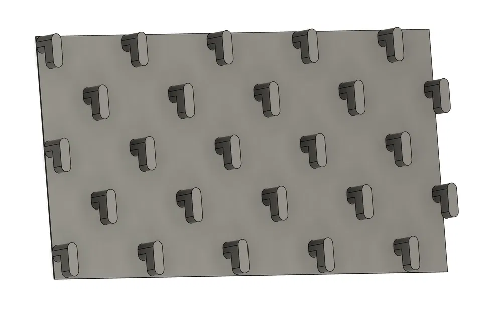 Mẫu Peg/Móc cài bảng Skadis tùy chỉnh (Parametric) trên Fusion 360 - Image 1