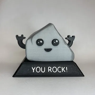 Mô hình cúp YOU ROCK dễ thương trang trí bàn làm việc