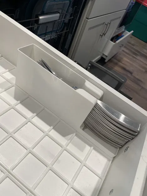 Khay đựng dụng cụ ăn uống Gridfinity 89mm - Sắp xếp bếp gọn gàng - Image 1