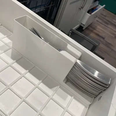 Khay đựng dụng cụ ăn uống Gridfinity 89mm - Sắp xếp bếp gọn gàng