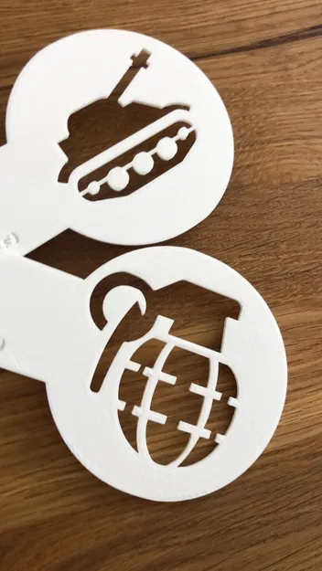 Bộ khuôn tạo hình cà phê Coffee Stencils v3 - In 3D nghệ thuật - Image 2