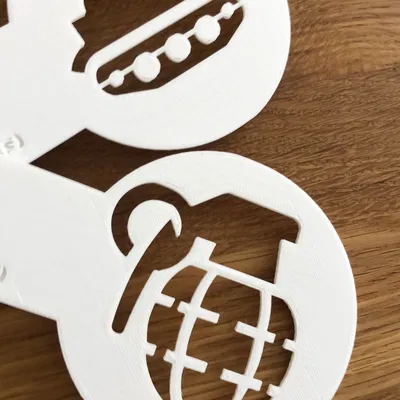 Bộ khuôn tạo hình cà phê Coffee Stencils v3 - In 3D nghệ thuật