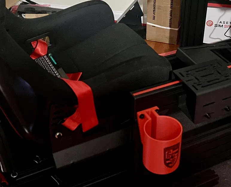 Giá đỡ cốc nước Porsche cho Sim Racing Rig - In 3D tiện lợi - Image 1