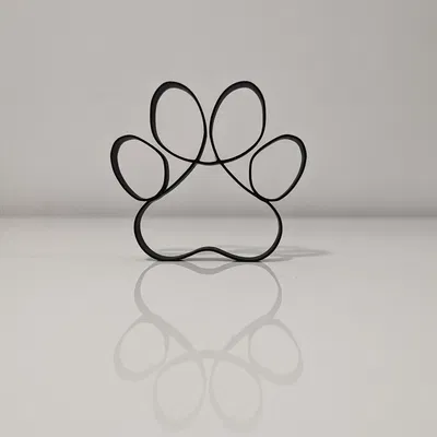 Mô hình trang trí Dấu chân Chó/Mèo phong cách tối giản (Minimalist Paw)