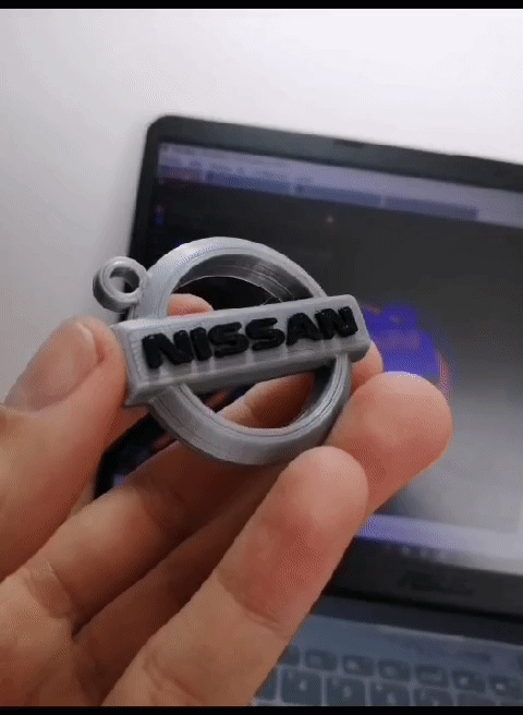 Móc khóa logo Nissan in 3D tinh tế và sắc nét - Thumbnail 1