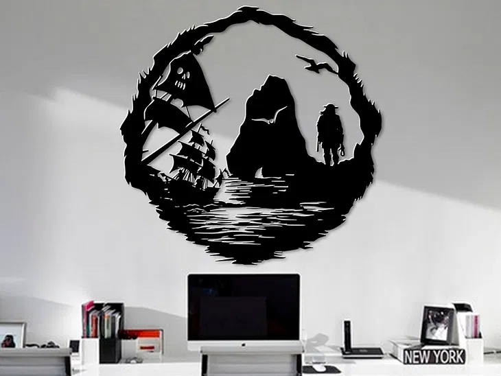 Tranh treo tường 3D Sea Of Thieves - Mô hình trang trí cho game thủ - Image 1