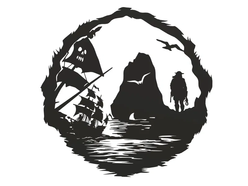 Tranh treo tường 3D Sea Of Thieves - Mô hình trang trí cho game thủ - Image 3