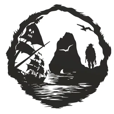 Tranh treo tường 3D Sea Of Thieves - Mô hình trang trí cho game thủ