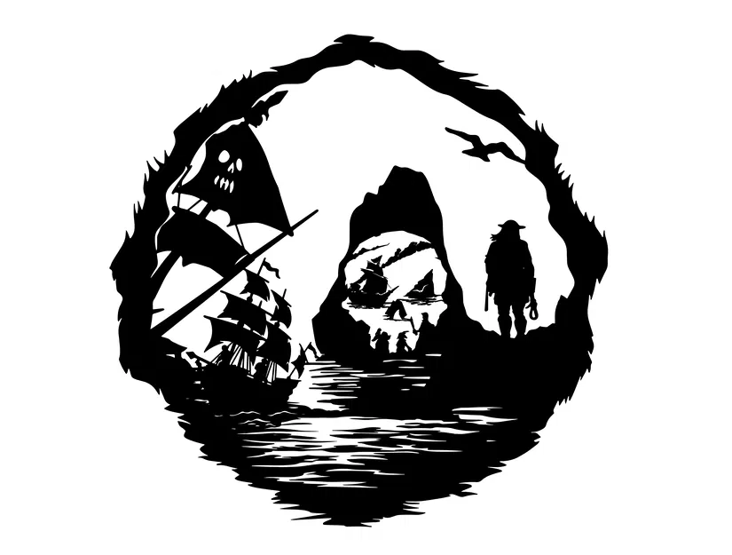 Tranh treo tường 3D Sea Of Thieves - Mô hình trang trí cho game thủ - Image 4