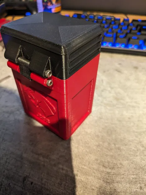 Hộp đựng Stripper Clip 223/556 phiên bản mặt trơn kèm nắp có gân - Image 2