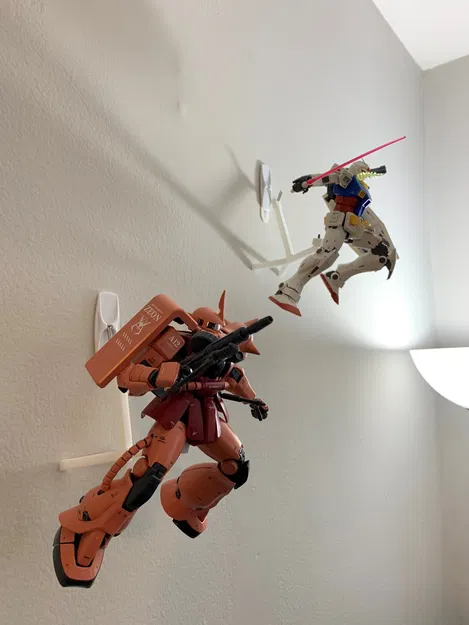 Đế trưng bày Gunpla treo tường (Wall-mount Gunpla base) - Image 3