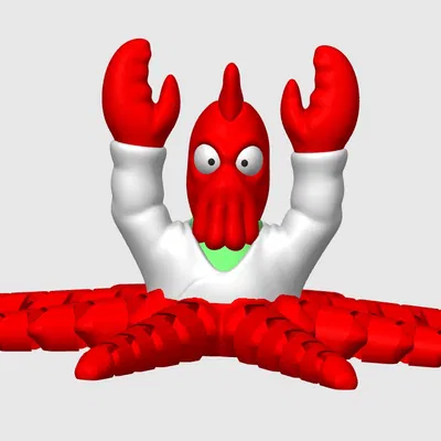 Mô hình Dr. Zoidberg cử động đa sắc (Octo-Zoid Multicolor)