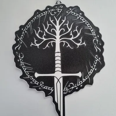 Mô hình trang trí Cây Gondor (LOTR) dành cho máy in 3D