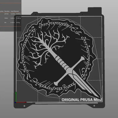 Mô hình trang trí Cây Gondor (LOTR) dành cho máy in 3D