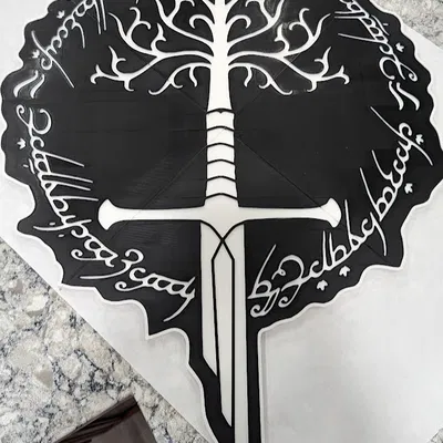 Mô hình Cây Gondor The Lord of the Rings in 3D (Chia 4 mảnh)