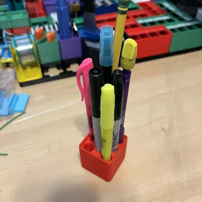 Khay đựng bút Gridfinity 1x1x6 - Sắp xếp bàn làm việc gọn gàng