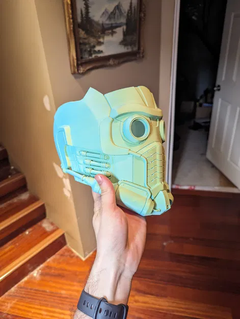 Mô hình mặt nạ Star-Lord 3D chi tiết cho fan Marvel - Image 3