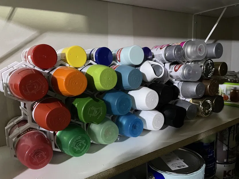 Giá để bình sơn xịt mô-đun (Modular Spray Paint Can Organizer) - Image 1