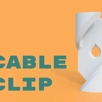 Kẹp giữ dây cáp 3D (Cable Clip) treo tường đơn giản, hiệu quả