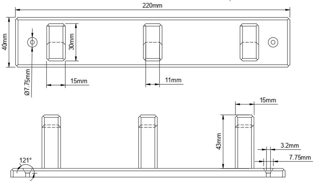 Móc treo khăn tắm 3D hiện đại - Thiết kế góc cạnh thông minh - Image 3