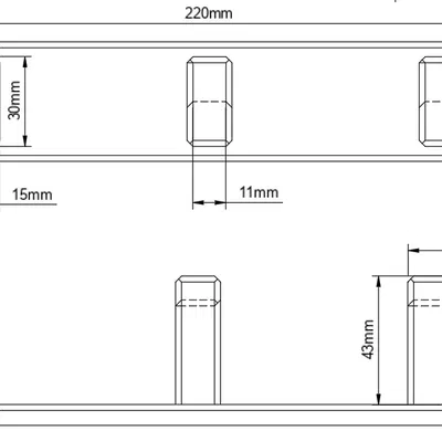 Móc treo khăn tắm 3D hiện đại - Thiết kế góc cạnh thông minh