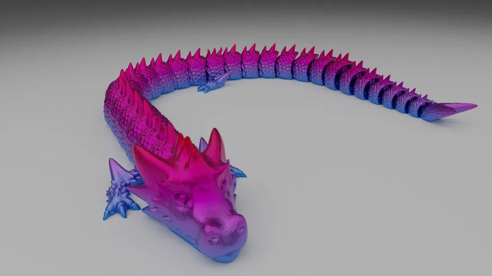 Mô hình Rồng Articulated Dragon linh hoạt cho in 3D đẹp mắt - Image 1