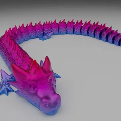 Mô hình Rồng Articulated Dragon linh hoạt cho in 3D đẹp mắt