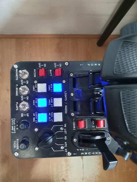 Mặt nạ Virpil CM3 cho máy bay cánh quạt đơn động cơ - Image 1